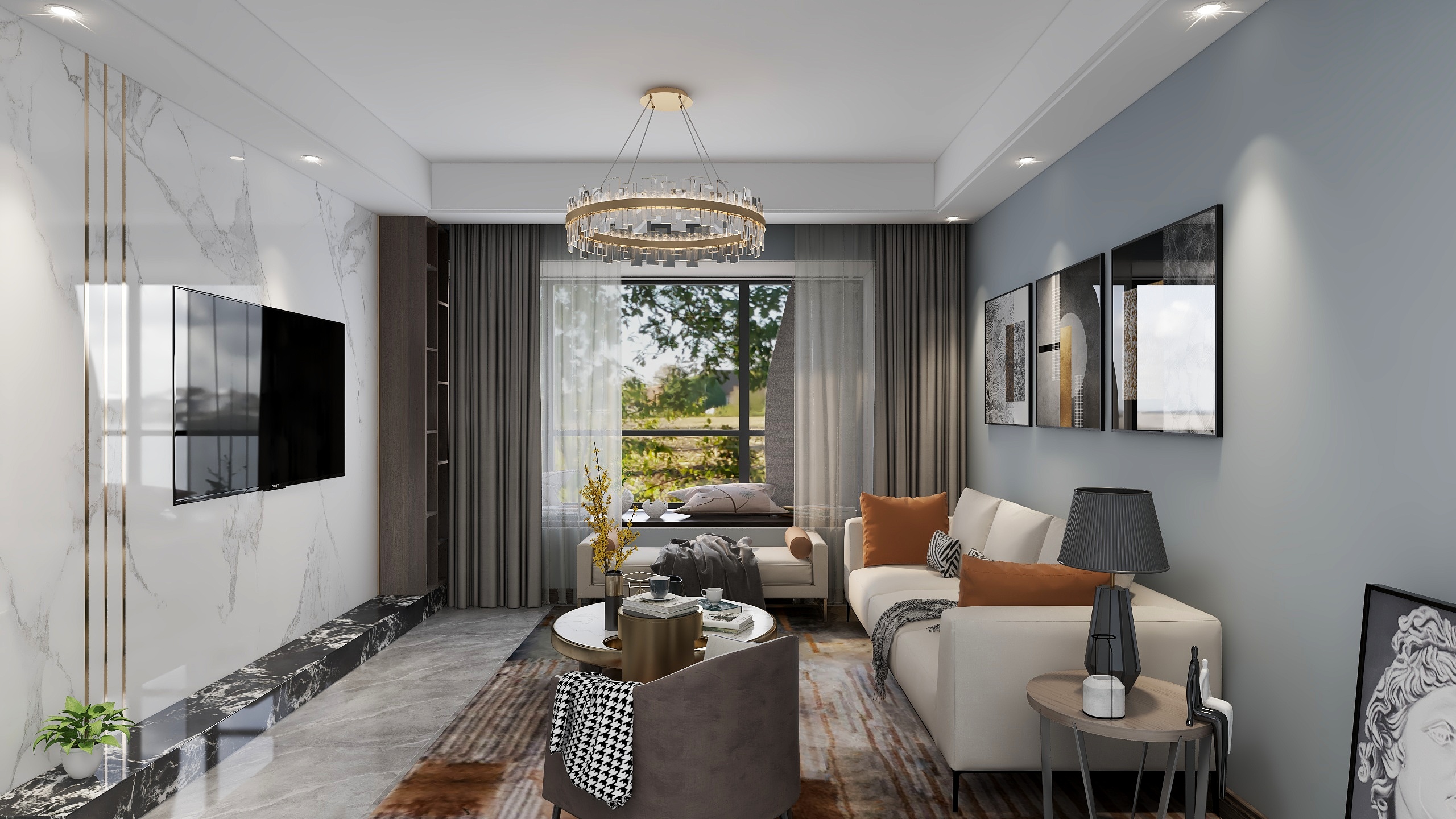 华宁装饰设计师李为-雍景澜湾李美女-装修设计方案