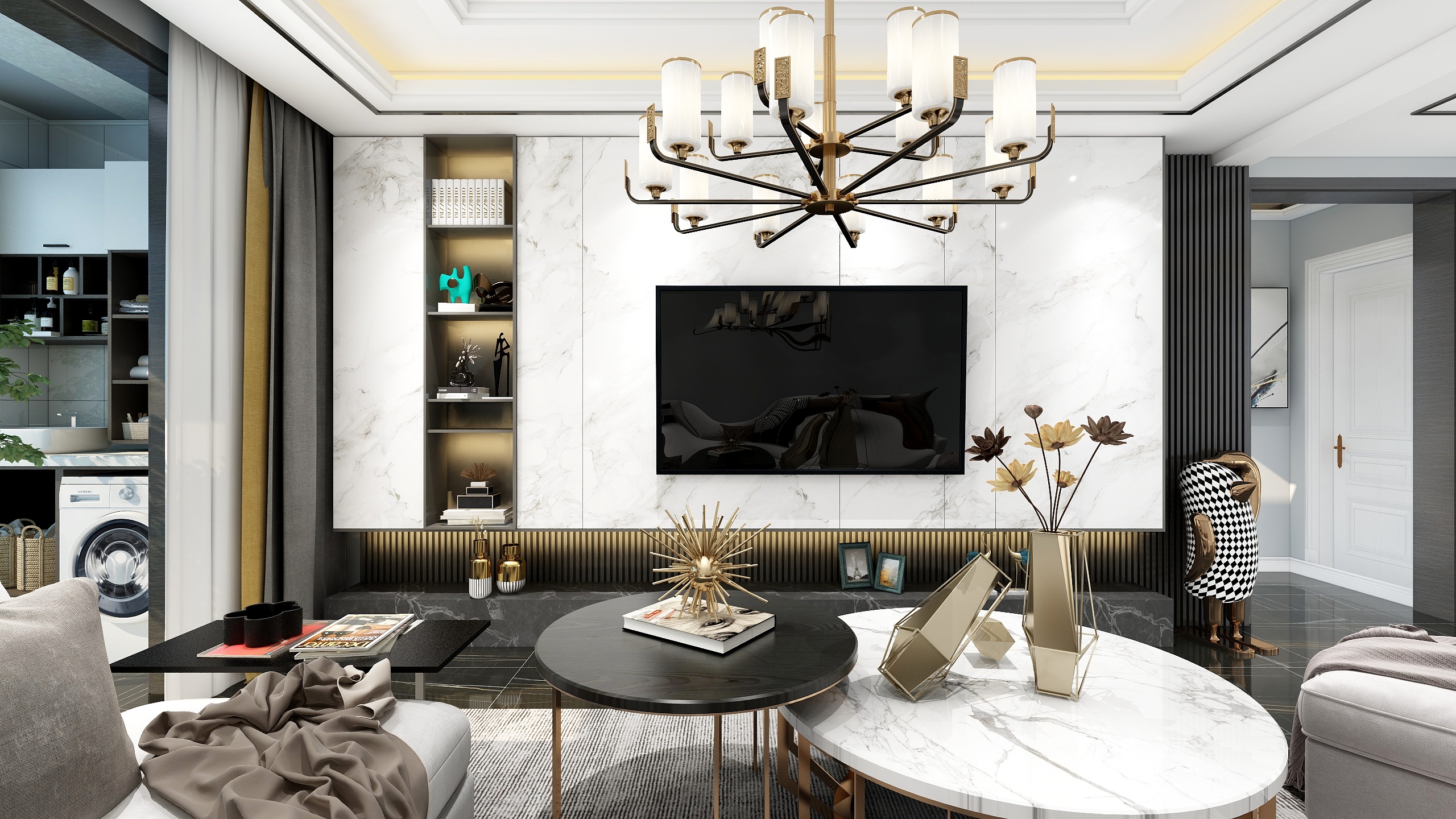 Simple张-黑白现代轻奢-装修设计方案