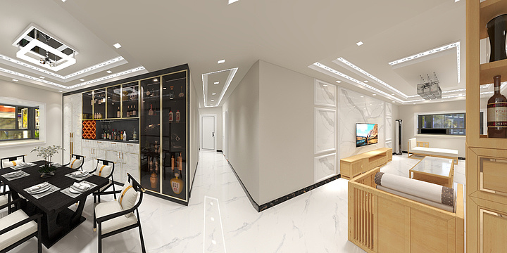 宁明3D效果图-苹果园金色阳光系列-装修设计方案