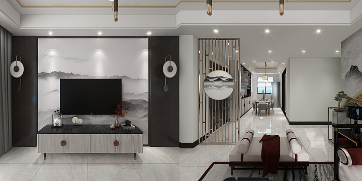 阳apricus-澜园130新中式-装修设计方案