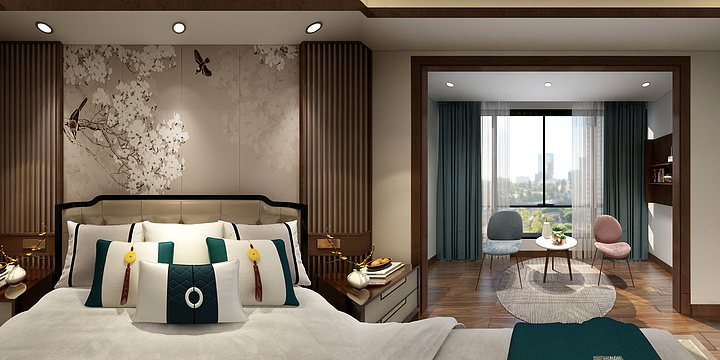 卓Solitude-彭卓15797701108新中主卧-装修设计方案