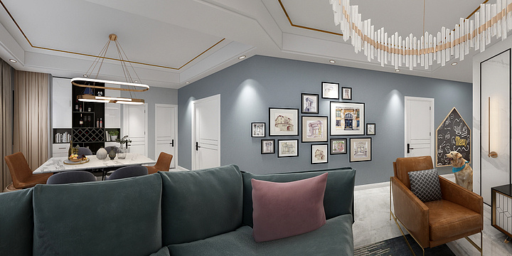 时应云-瑞和园89.50㎡B户型3室2厅1卫-装修设计方案