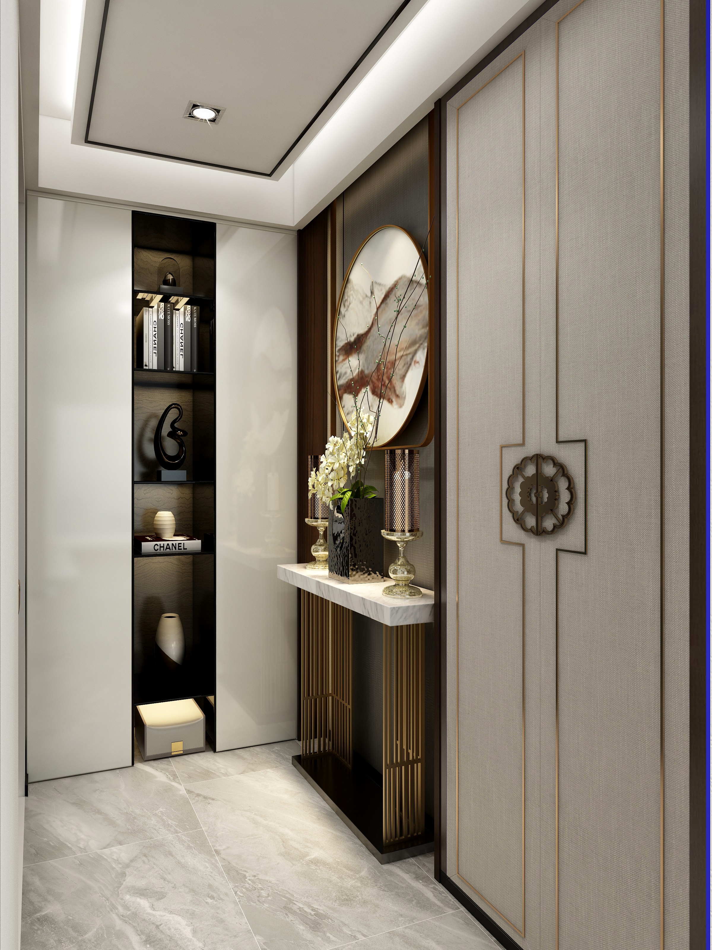 Designer张小羽-保利叠墅130平新中式-装修设计方案