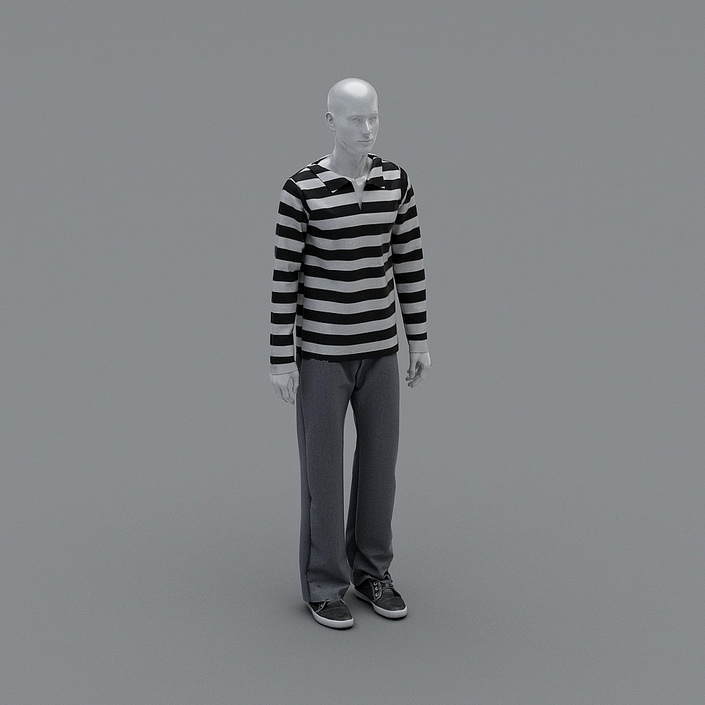 现代模特-服装男模特-1
