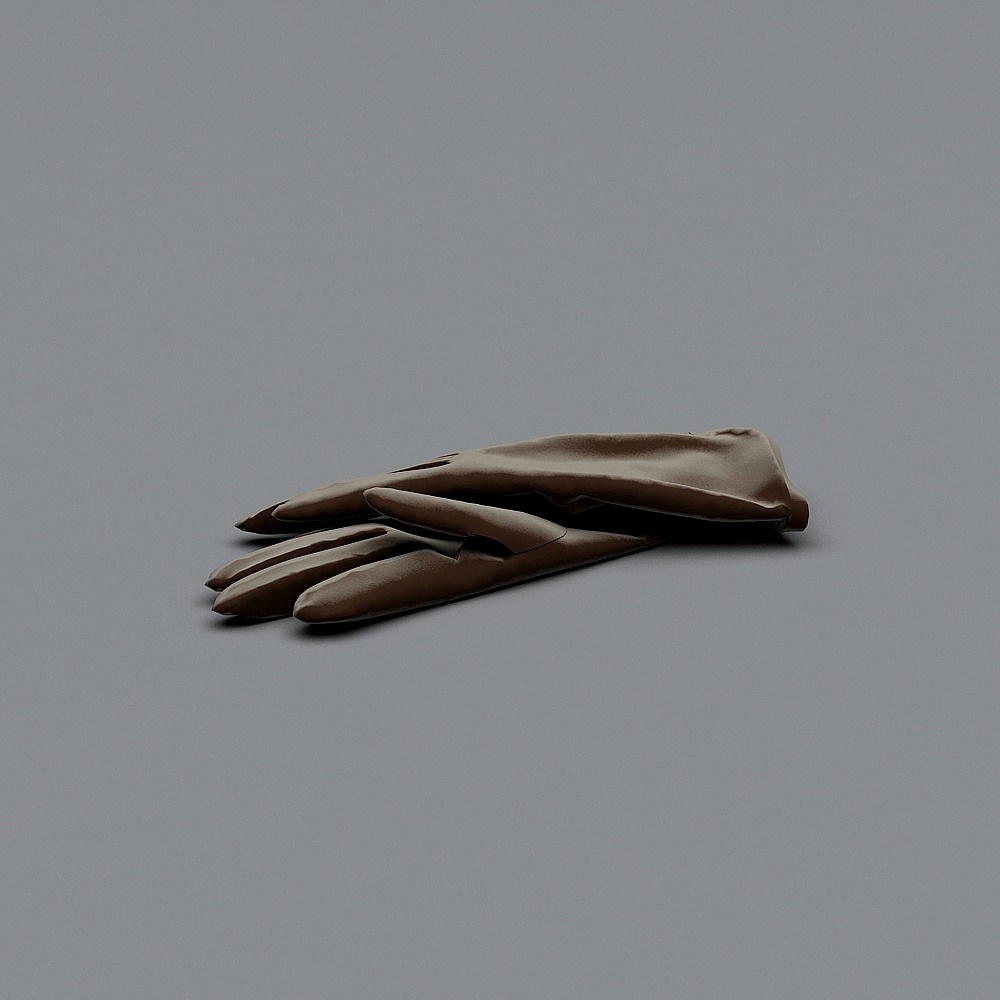 现代帽子-手套3D模型