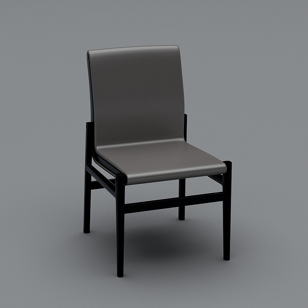 011无扶手餐椅3D模型