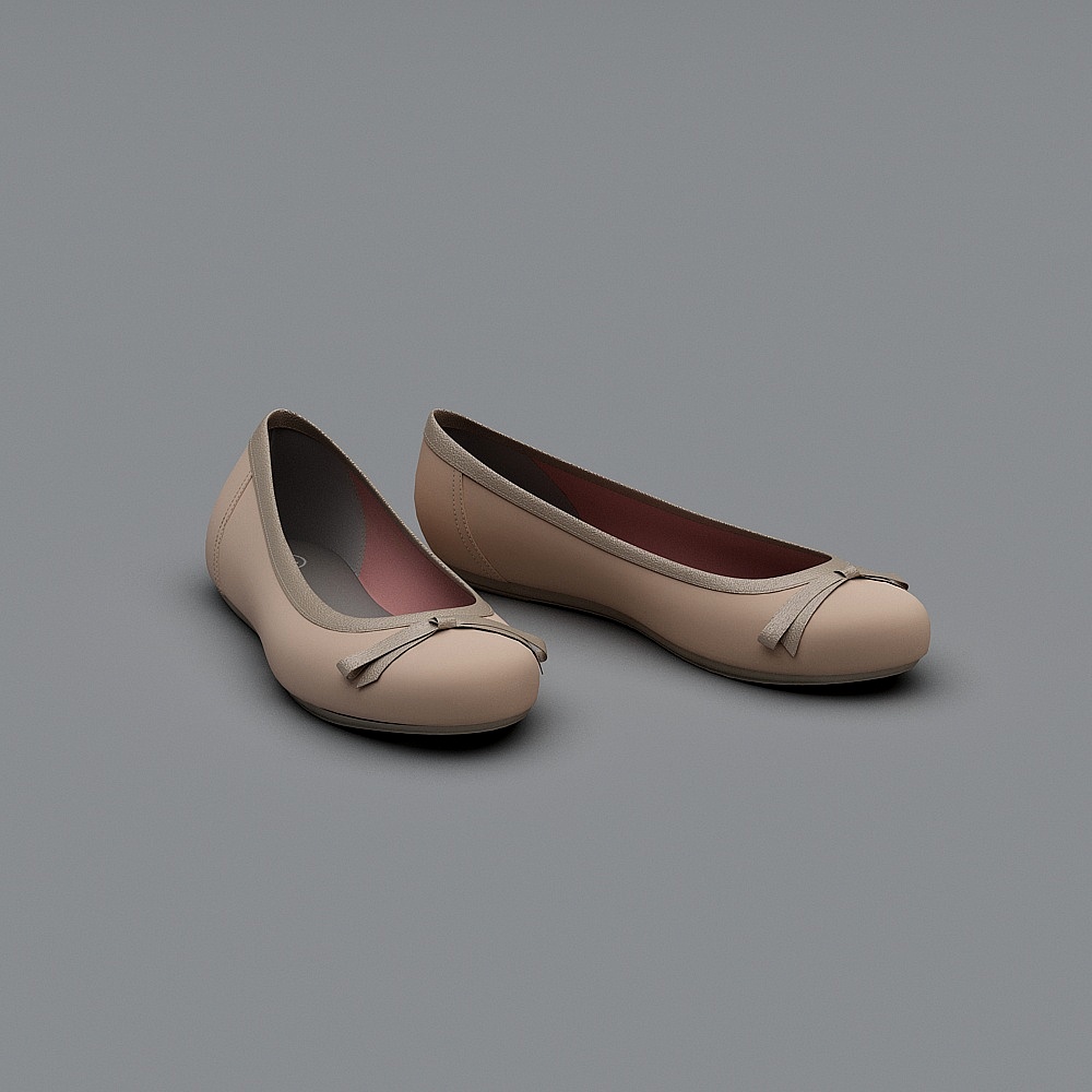 现代鞋子-女士单鞋3D模型