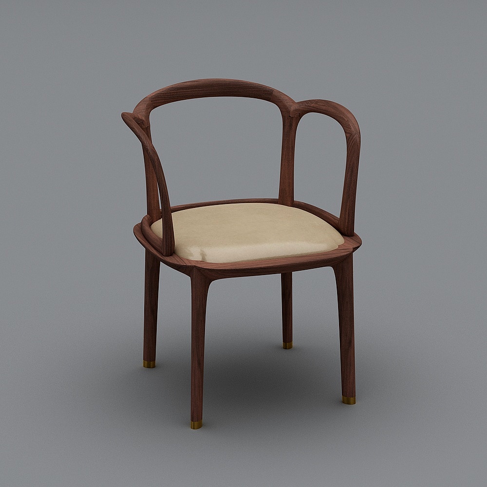 玉兰扶手椅（新）3D模型