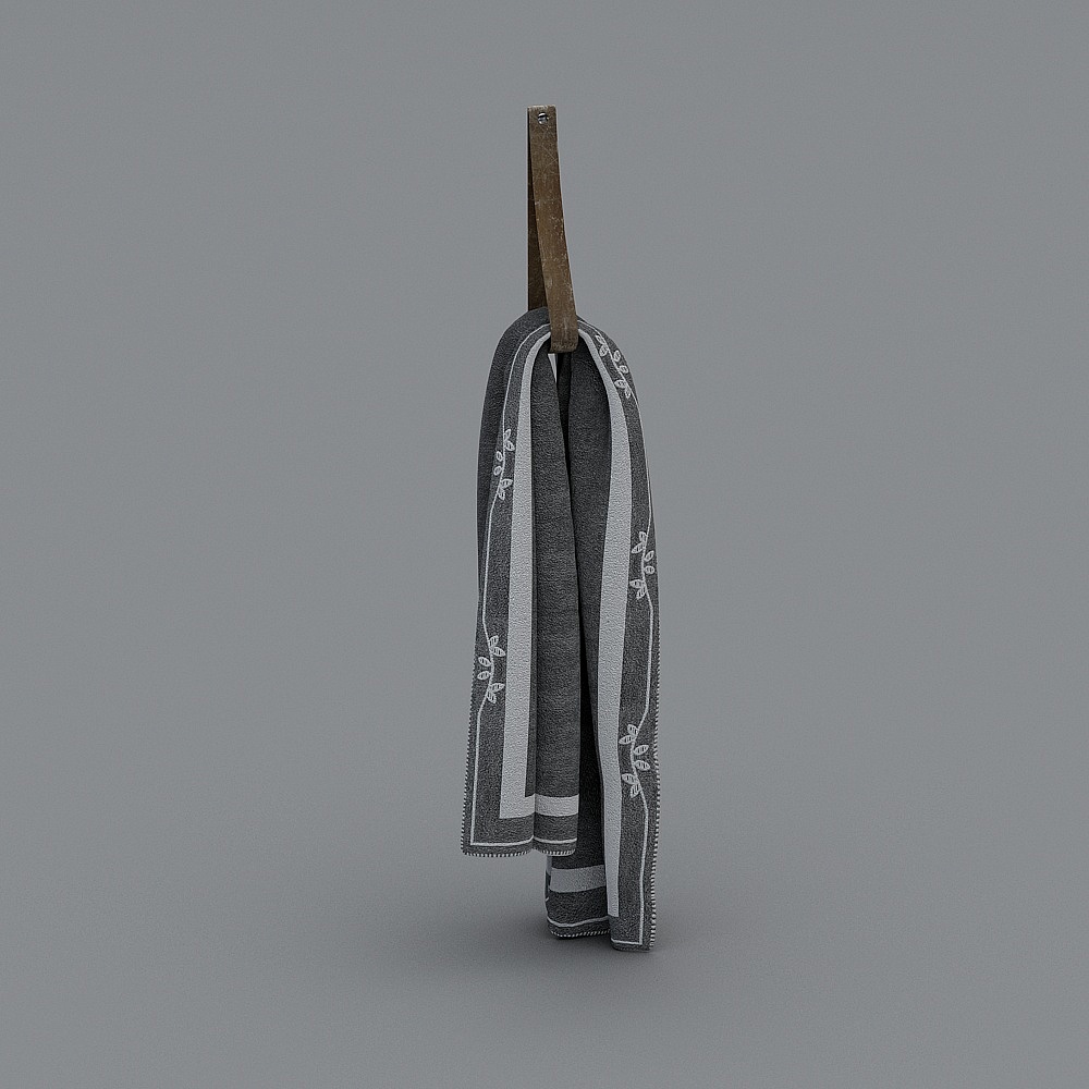现代衣服-围巾3D模型