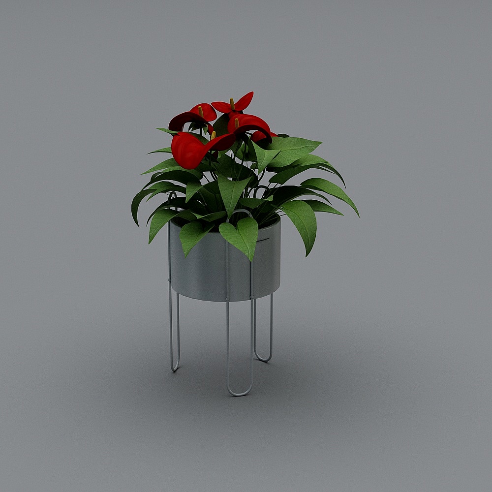 现代盆栽26-83D模型