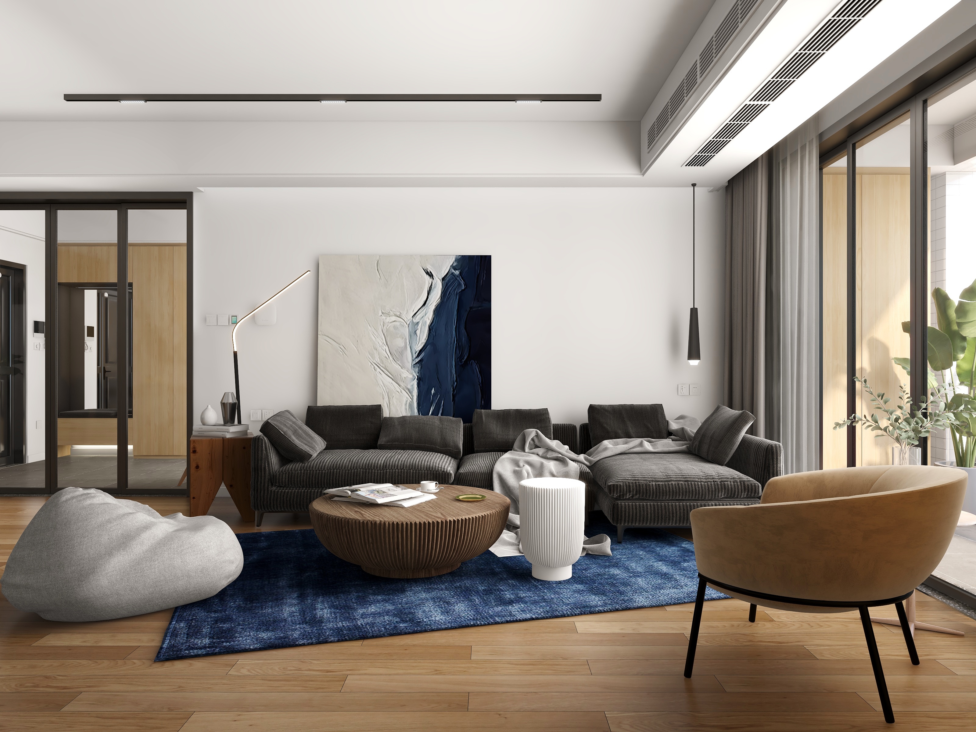 熬暖酱-扬子江商务小区现代住宅装修效果图