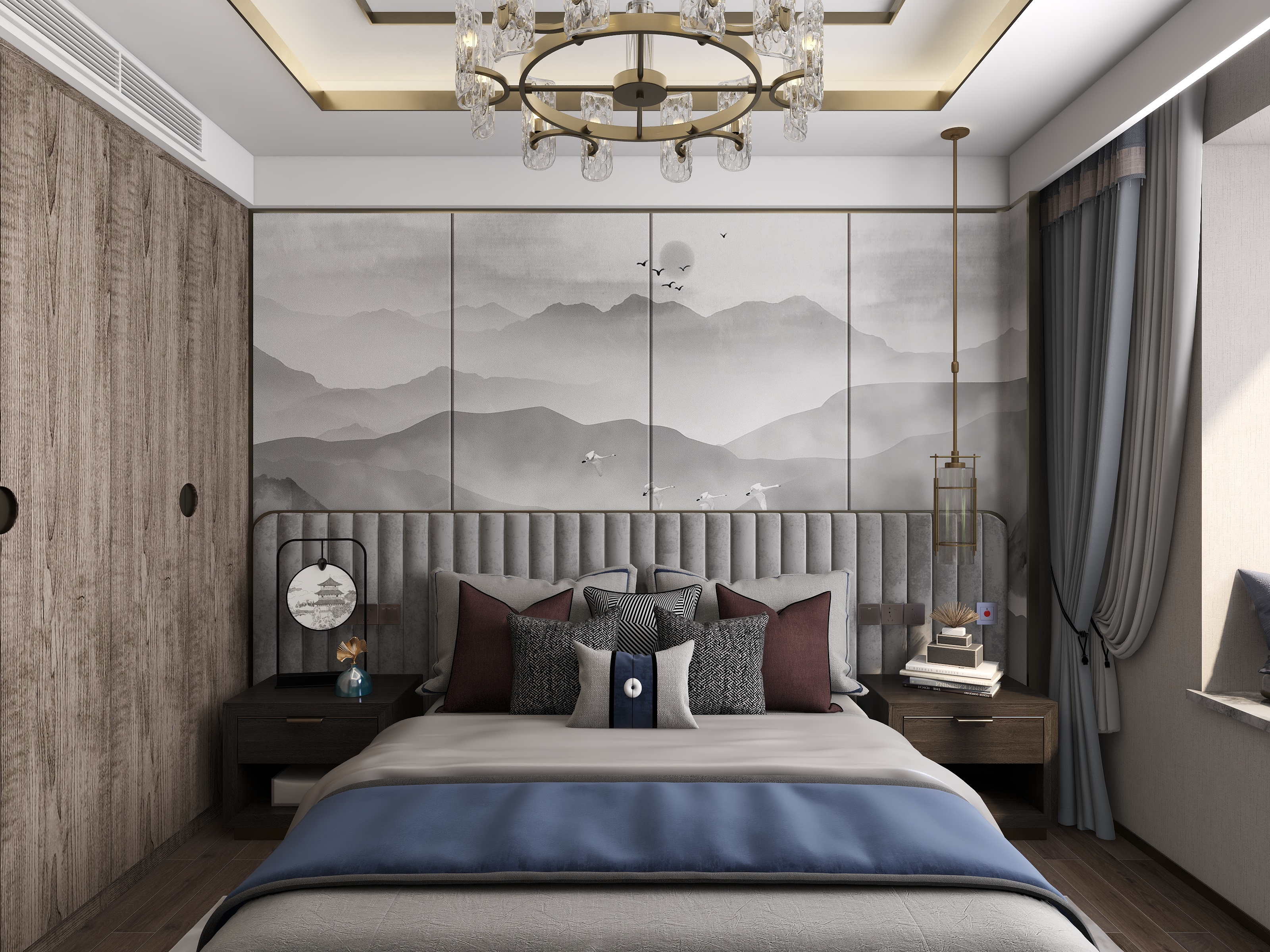 熬暖酱-城市传说-新中式住宅装修效果图