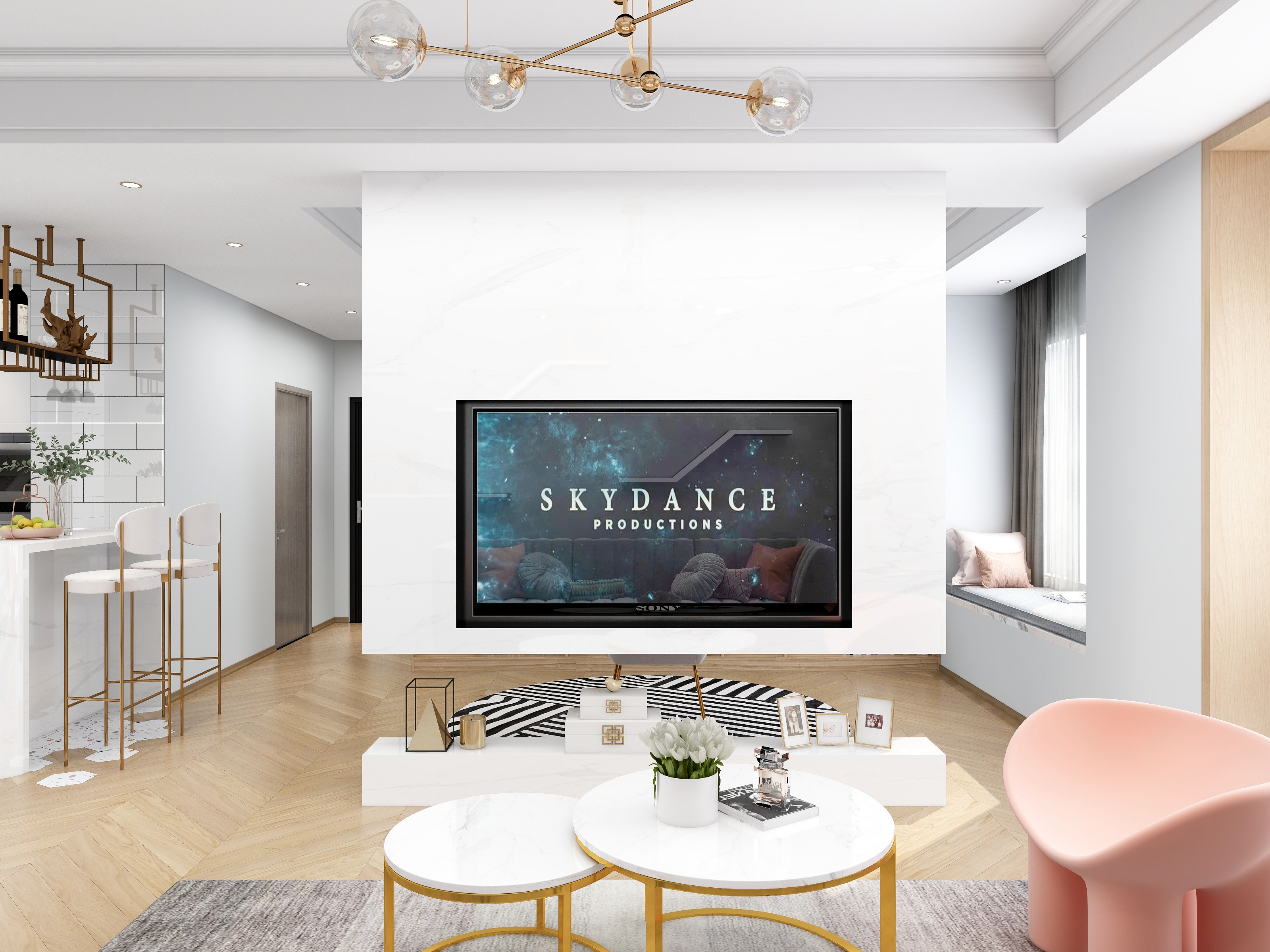 设计师小暖-德信海德公园83.00㎡A2’3室2厅1卫1厨-装修设计方案