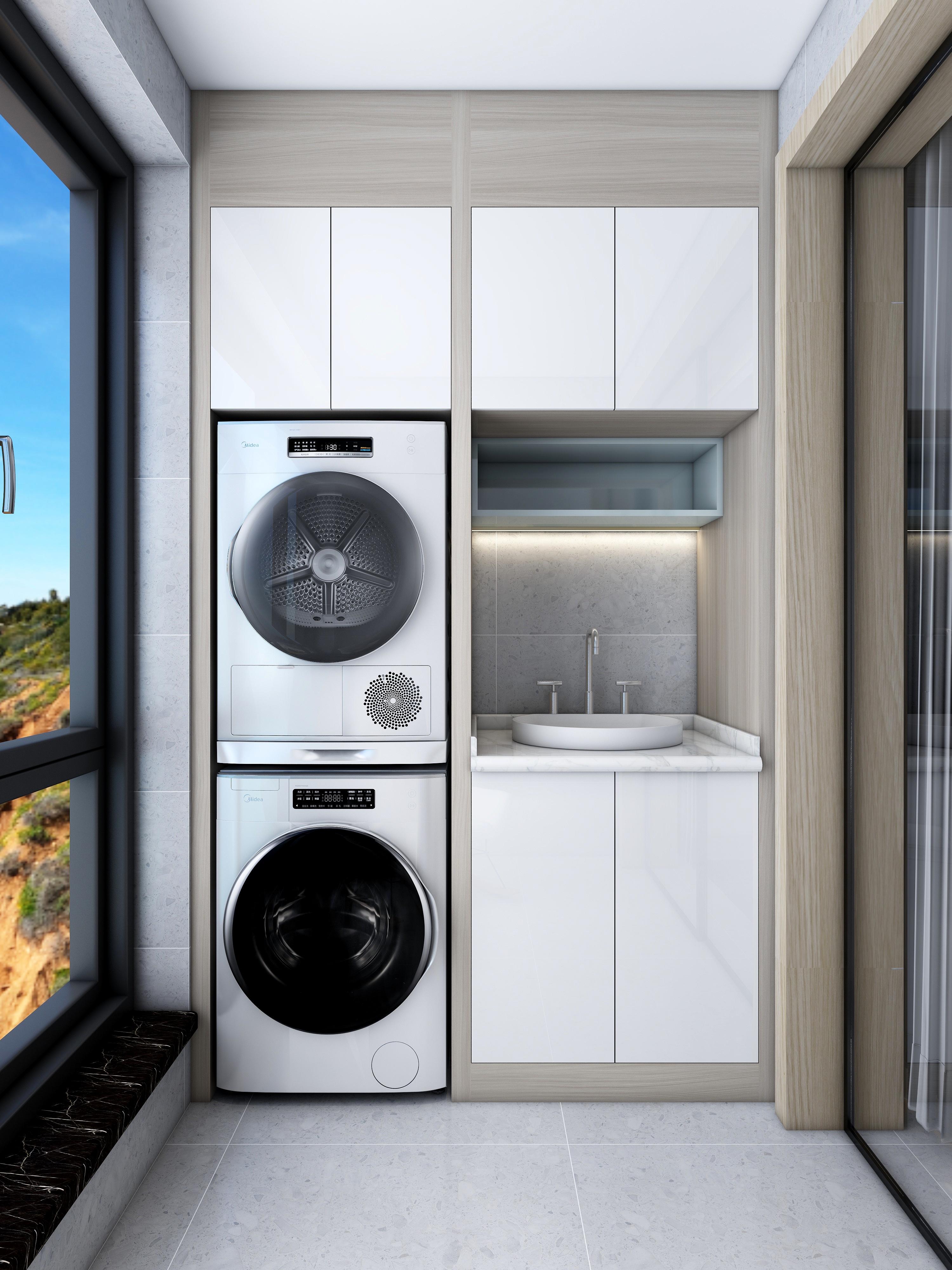 至简名设一钱春-【落差】80平北欧风两居室装修效果图