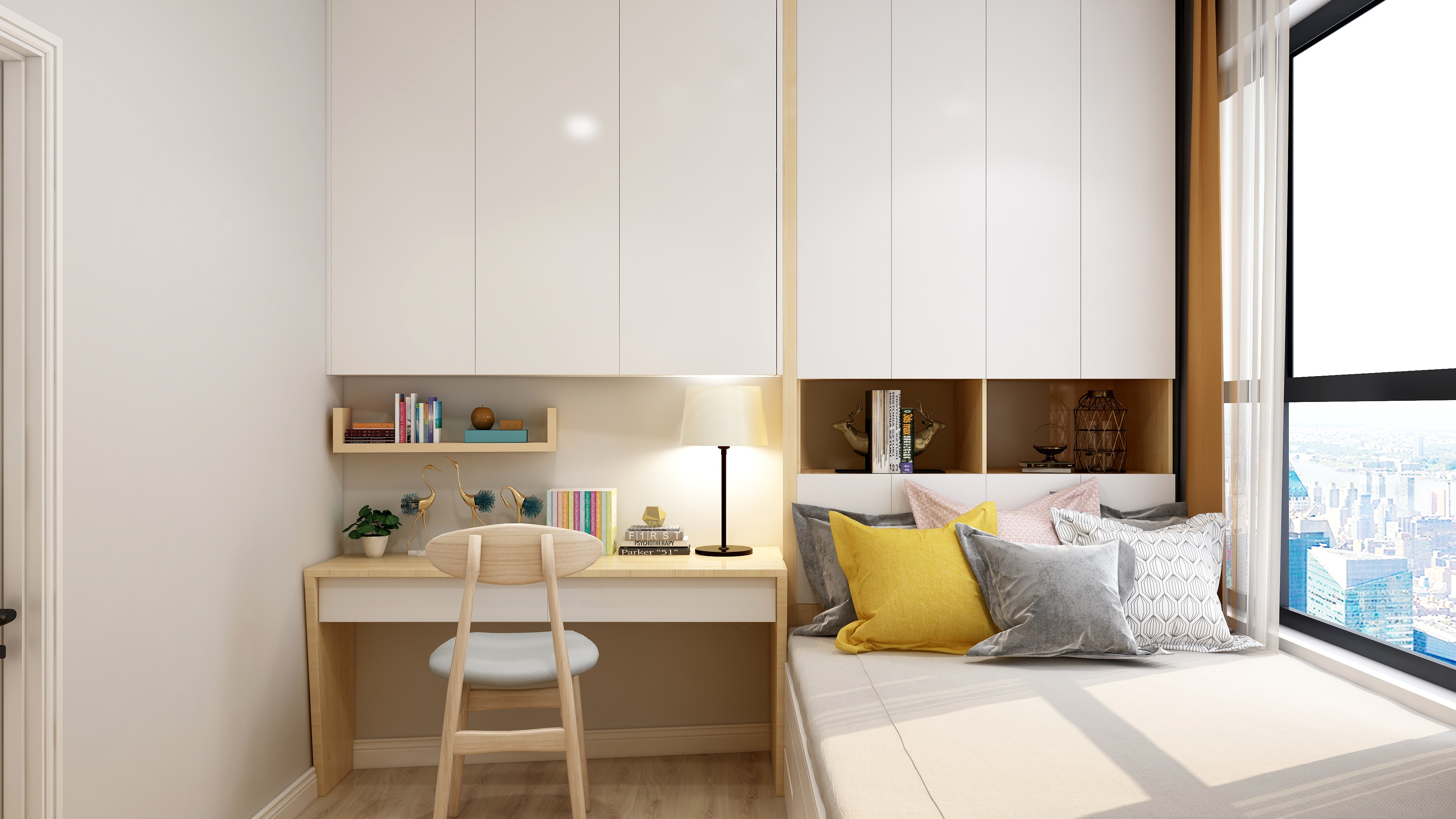 王思力-四居香缤国际-北欧装修效果图