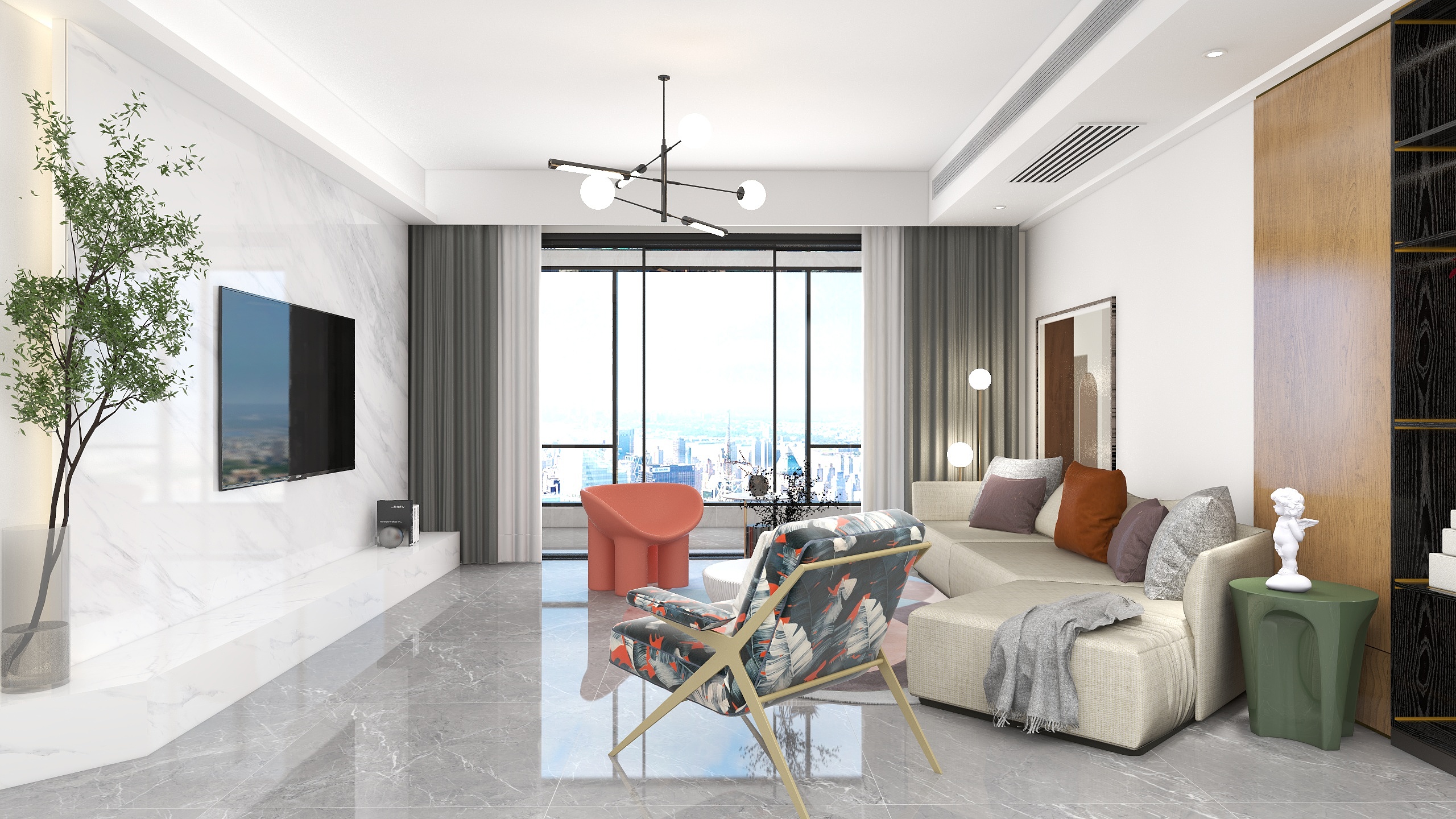 淹死的鱼.-山水观园152平元气泡设计风格-副本-装修设计方案