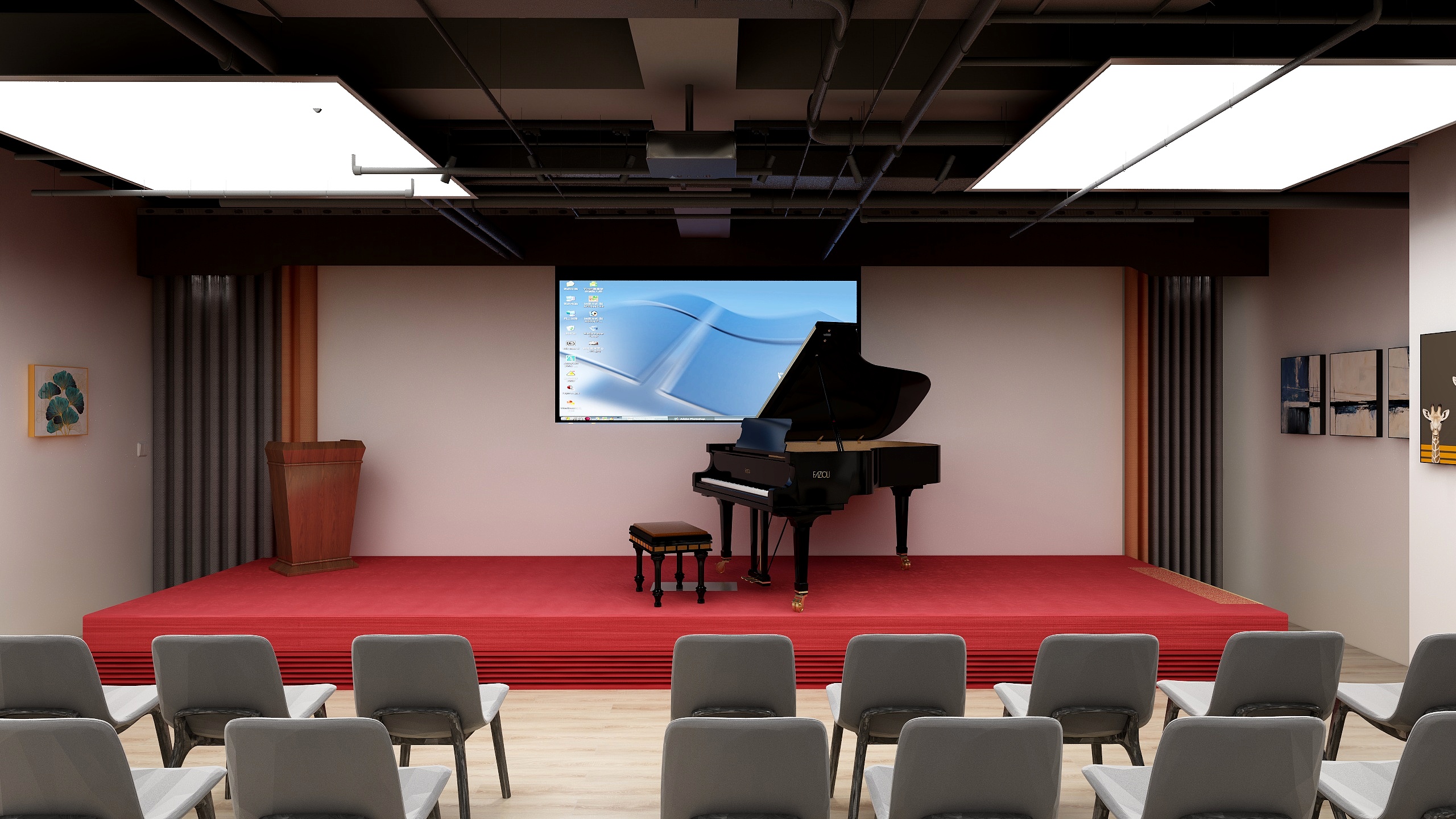 kai艺-改进三楼培训部-装修设计方案