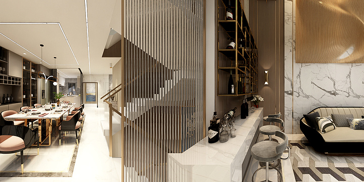 资深定制设计师-陈工-锦绣豪庭别墅-设计方案-装修设计方案