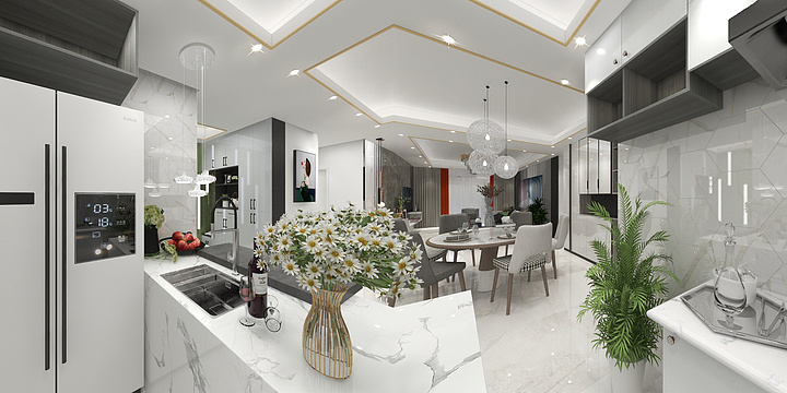 红辰装饰丹-软装专业作业户型-装修设计方案