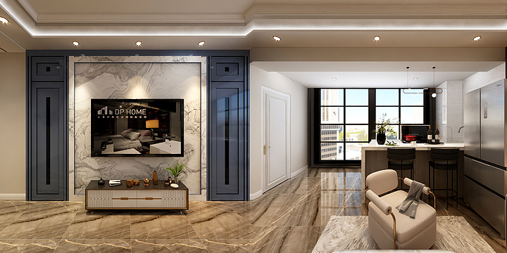 银川逅思设计工作室-北塔美居-装修设计方案