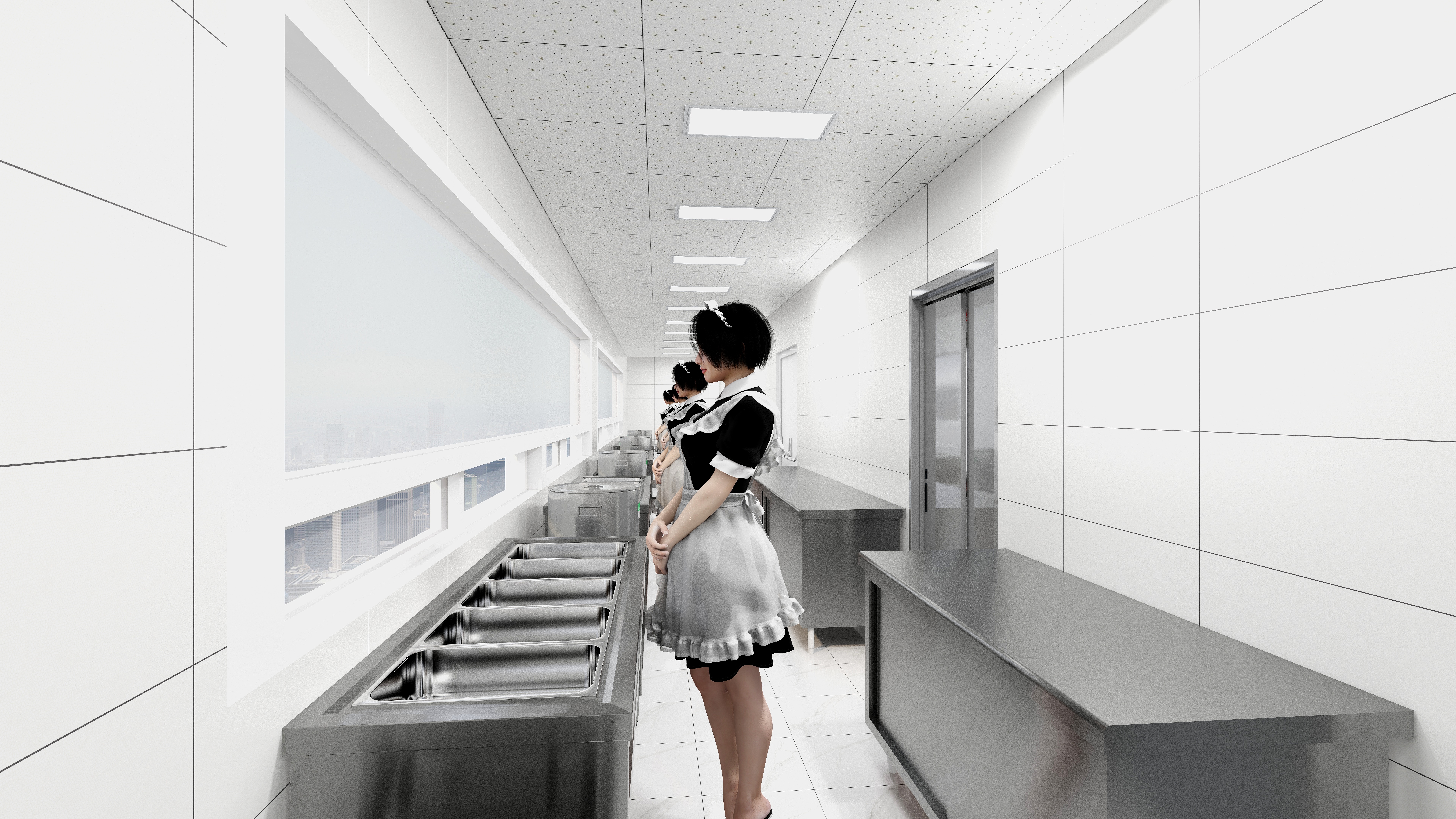 我心匪席-《职工餐厅》公装I厨房布局-装修设计方案