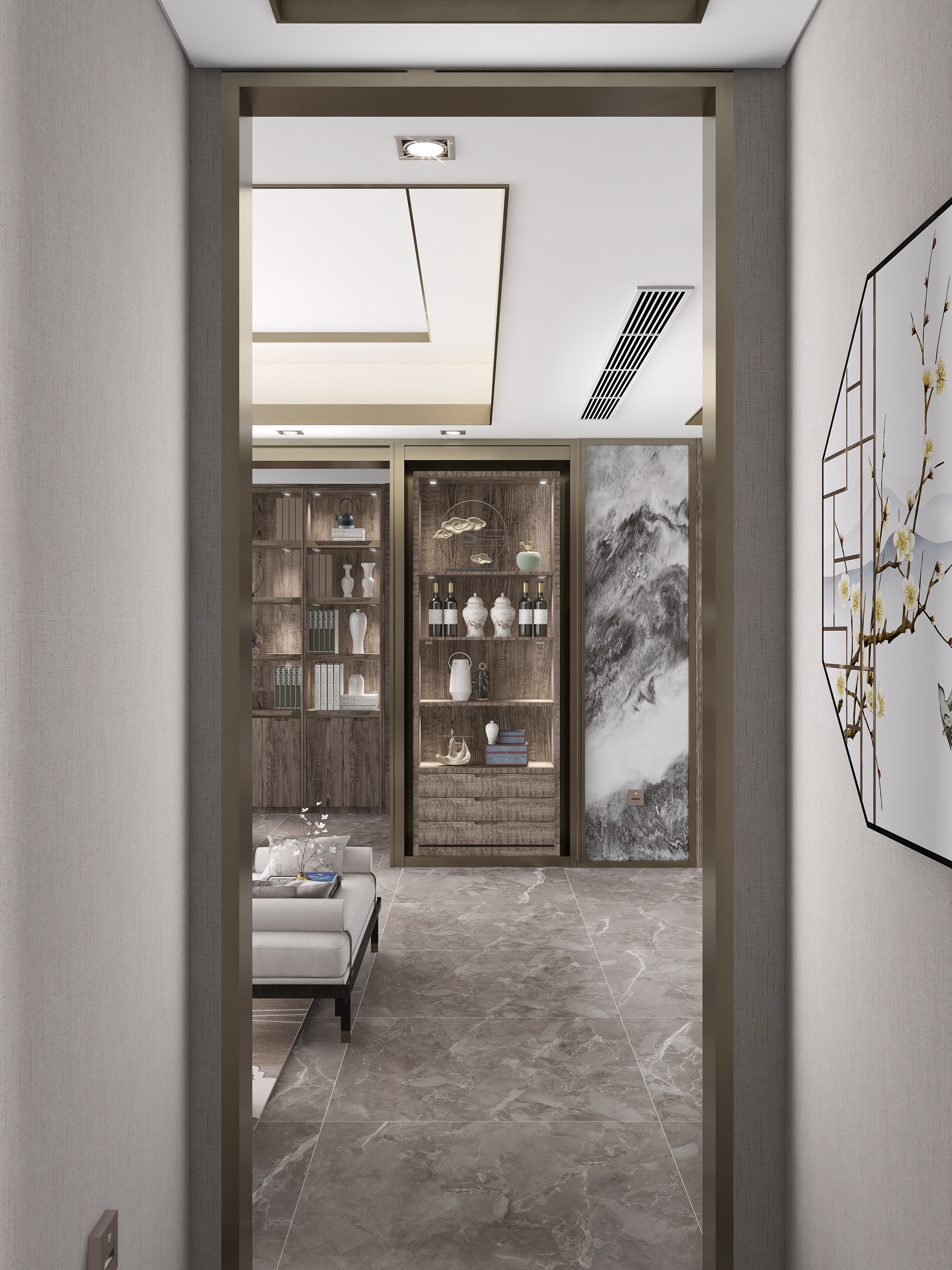 熬暖酱-城市传说-新中式住宅装修效果图