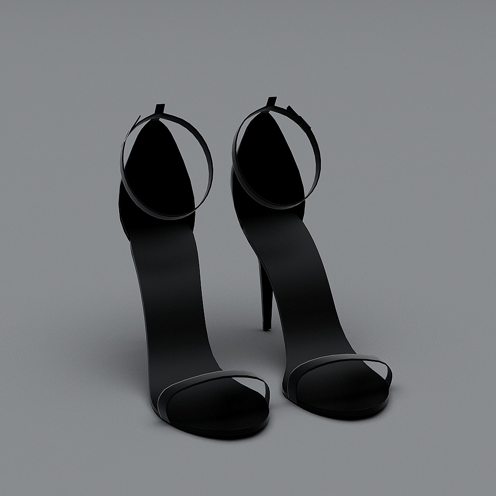 现代衣服-9-凉鞋3D模型