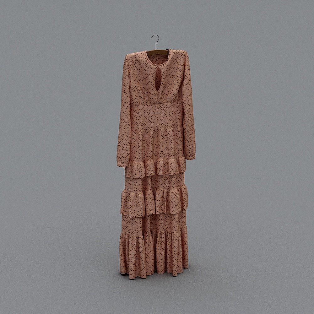 现代衣服-9-蛋糕长裙