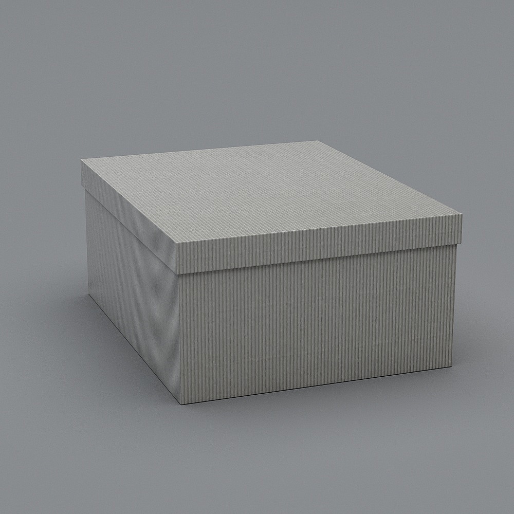 现代衣服-9-鞋盒3D模型