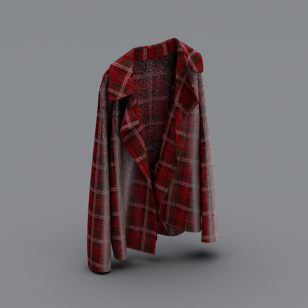 现代衣服-12-红色外套