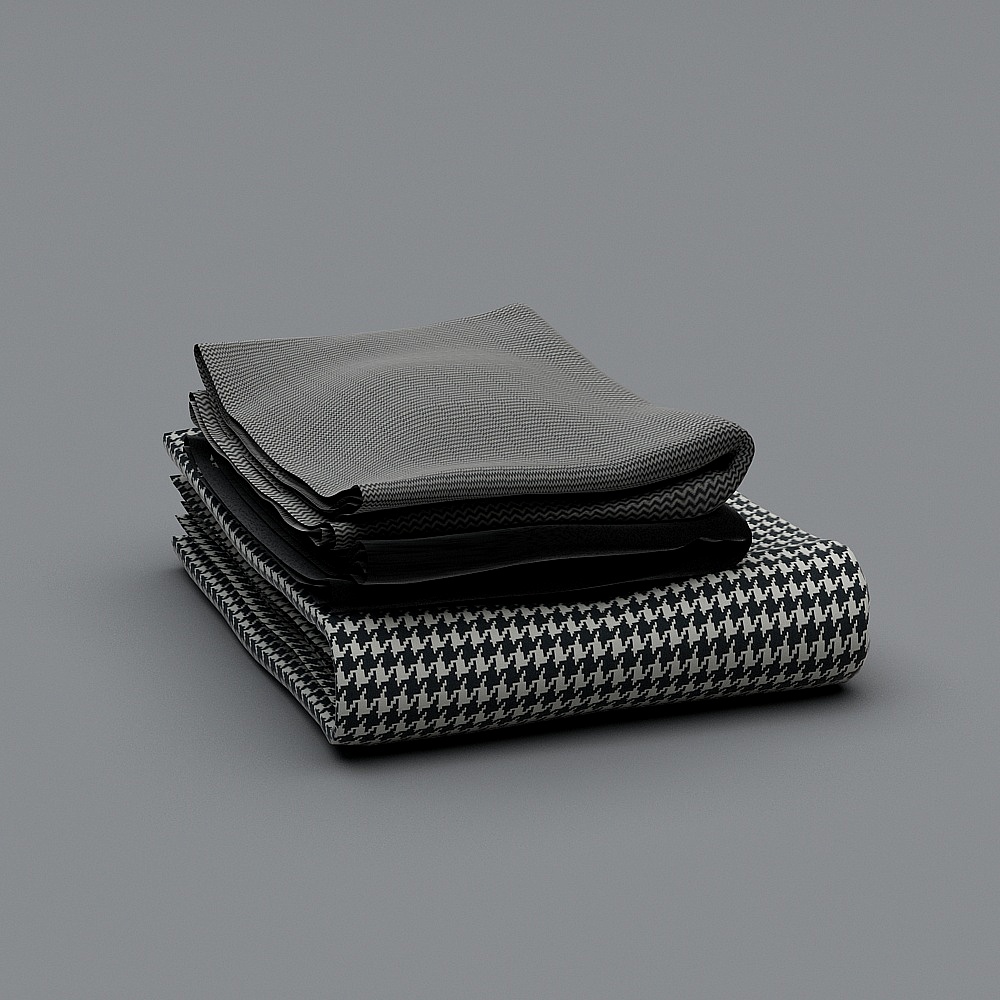 现代衣服-13-家纺用品3D模型