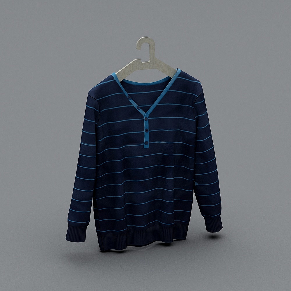 现代衣服-17-条纹上衣