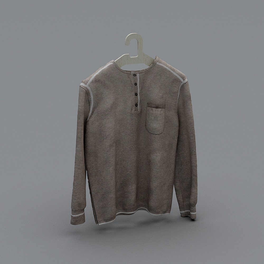 现代衣服-17-上衣3D模型