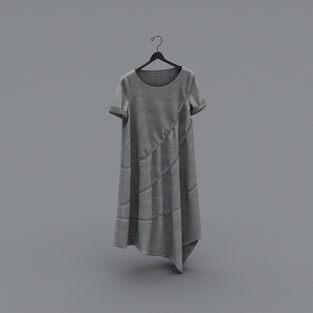 现代衣服-15-裙子3D模型