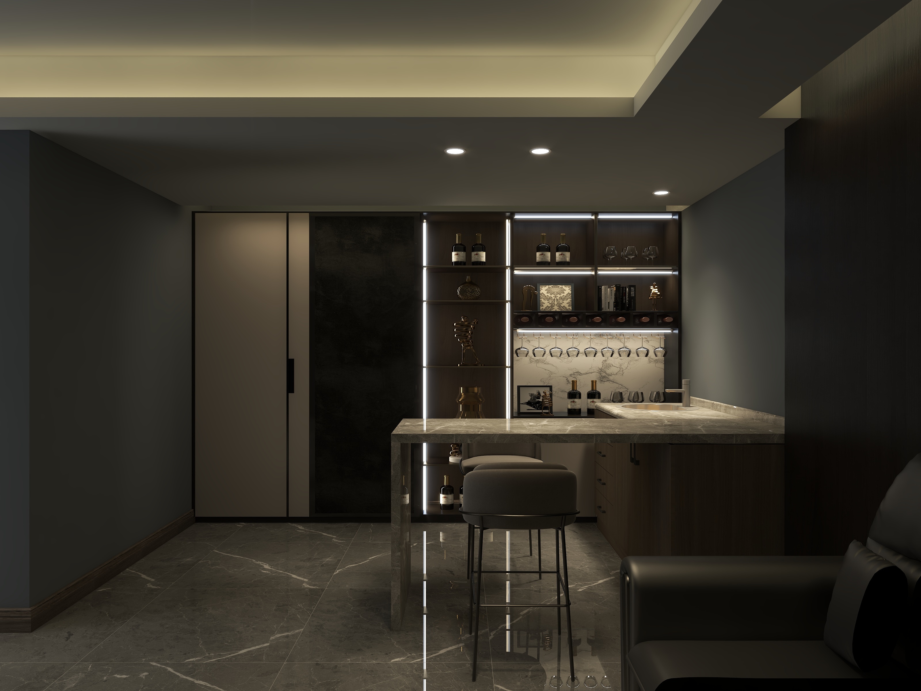 珍珠奶茶2-御景江山影音室-装修设计方案