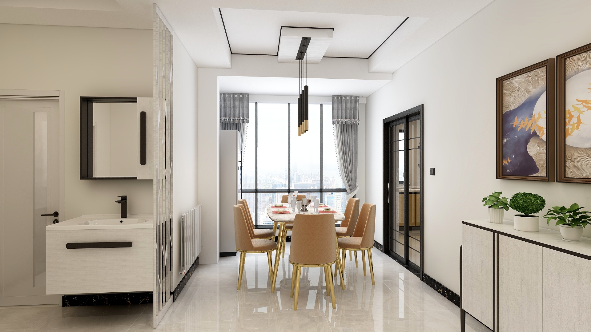 海鹏装饰-桐城-现代简约风装修效果图