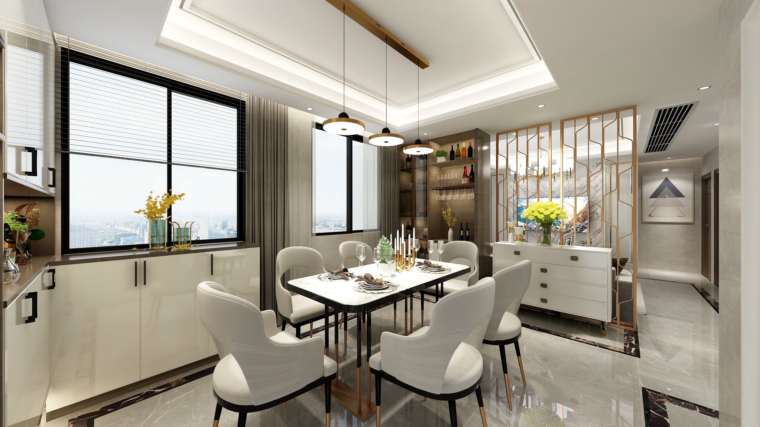 沈有波-香槟城现代装修效果图