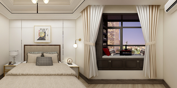 `ipnv-轻奢风俩卧一儿童房-装修设计方案