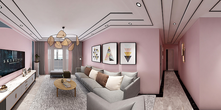 徐明祥-碧桂园-粉色释放自我-装修设计方案