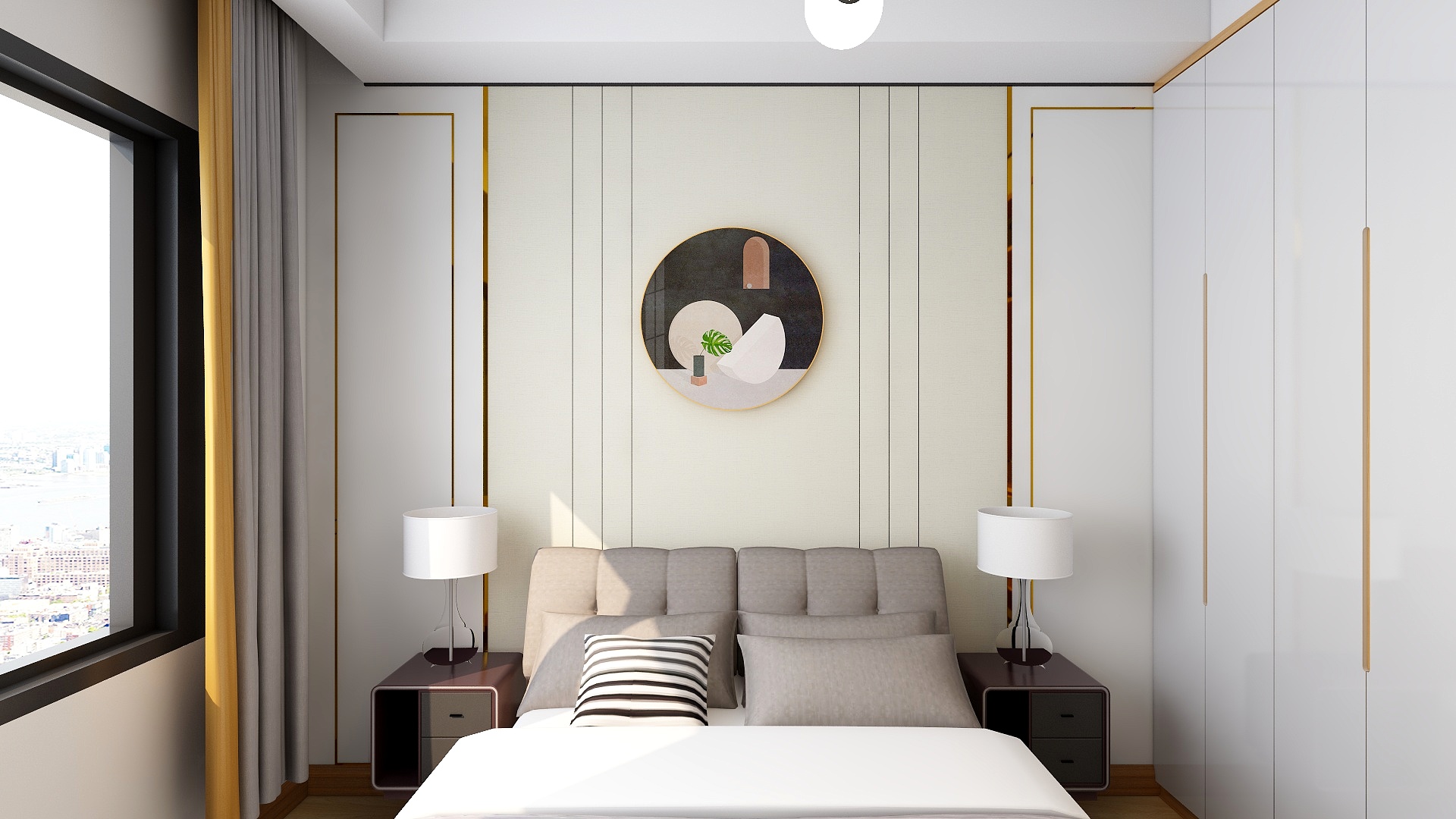 浩天木饰面-阳光城--全屋集成整装(党）-装修设计方案