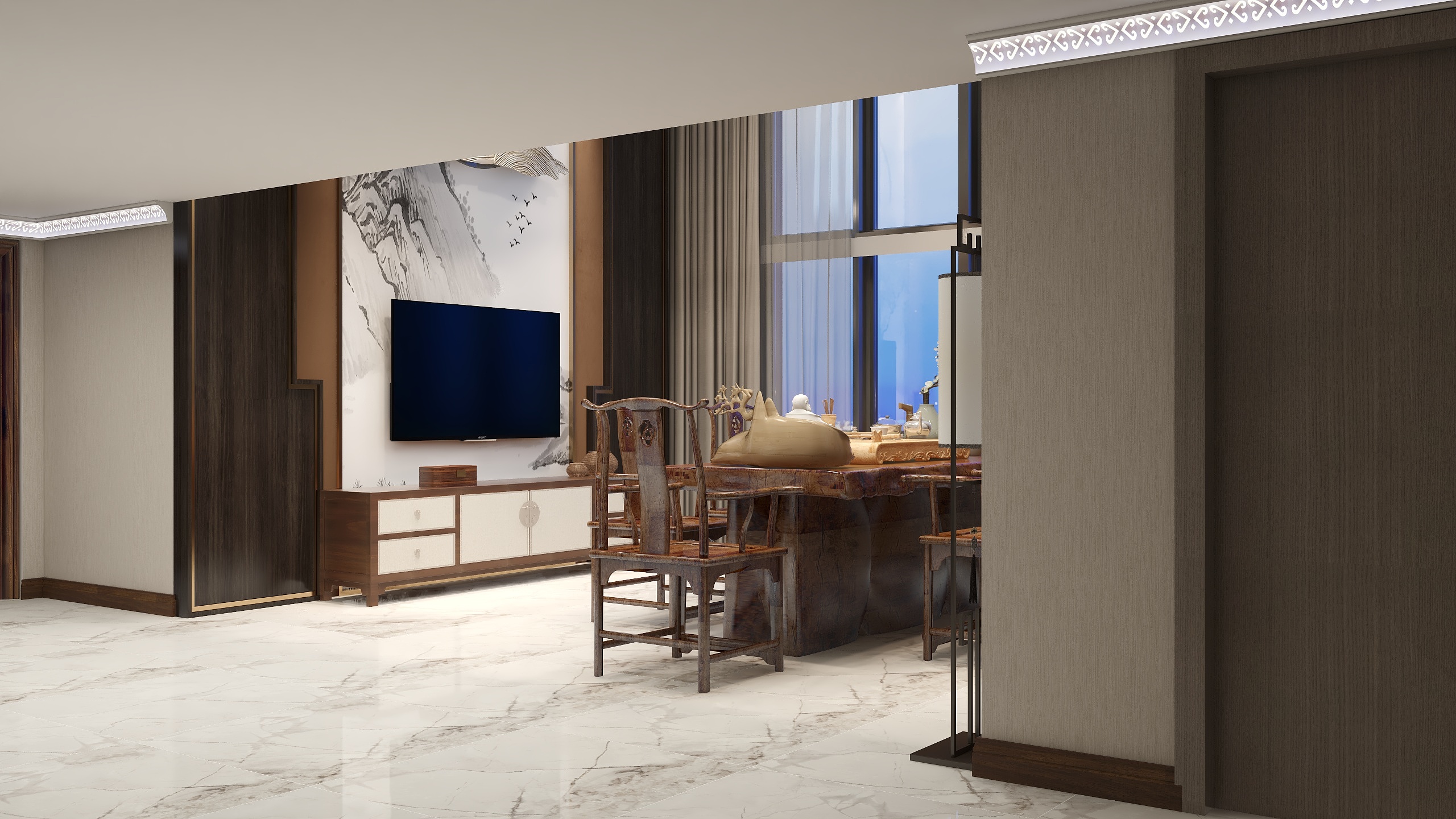 186****5679Yufd-鹤城院子E-52单元110平层方案-装修设计方案