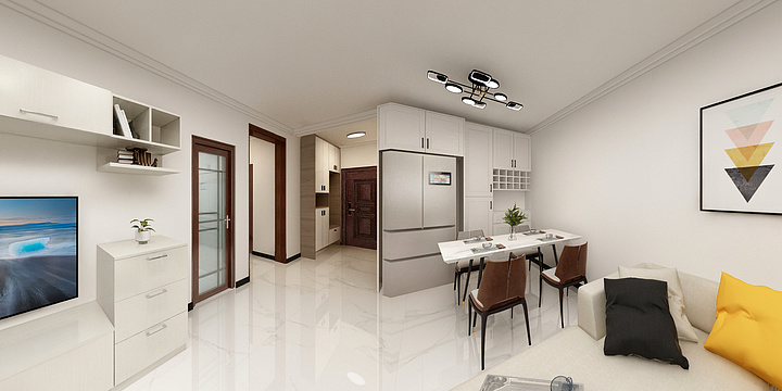 张家口垣和盛装饰工程有限公司-九鼎京华苑88.8户型设计图-装修设计方案