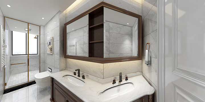 苏州张李城诺贝尔新区店-世贸翰河苑19-2001----简欧风格-装修设计方案