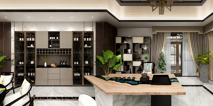 设计一一凌菲-灵寿四合院室内-装修设计方案