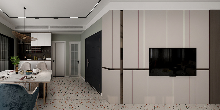 魏涛-瑞和园89.50㎡B户型3室2厅1卫-装修设计方案