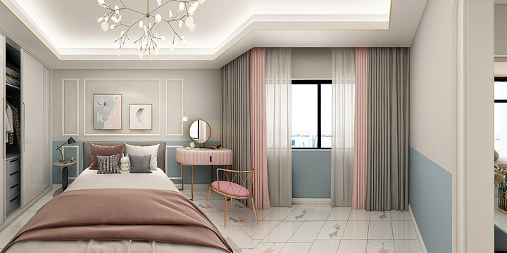 胖微微-德信海德公园83.00㎡A2’3室2厅1卫1厨-装修设计方案