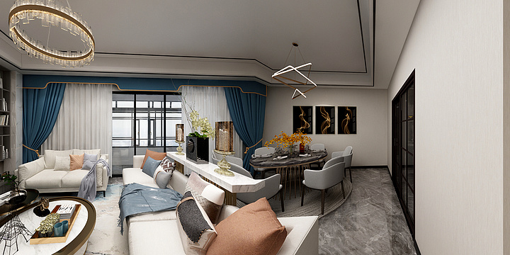 九月美学家居装饰设计-万科理想城-副本-装修设计方案