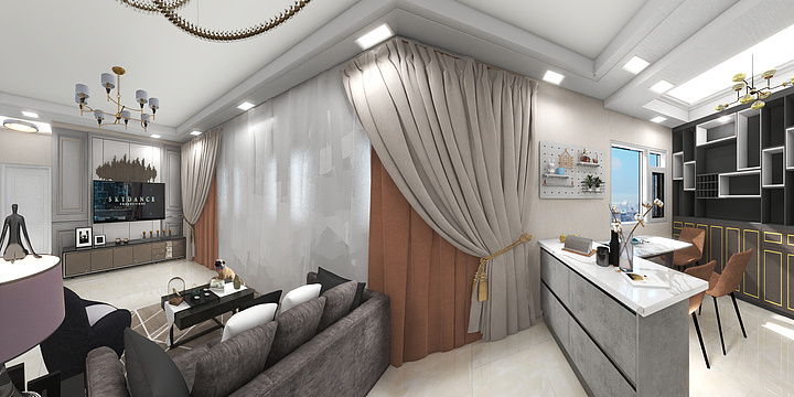 邓智勇-助理考核户型-瑞和园89.50㎡-装修设计方案