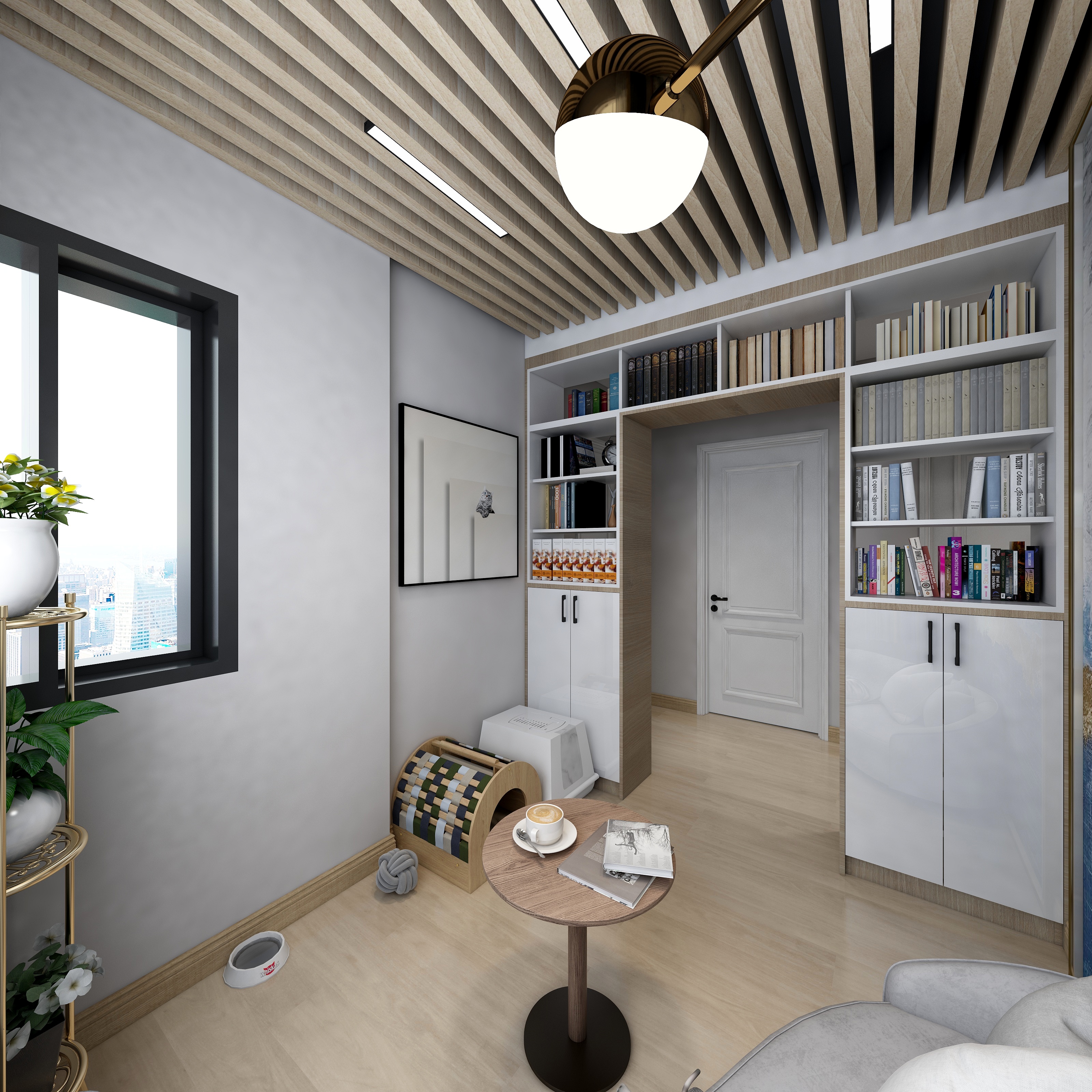 設計空間-德信海德公园83.00㎡A2’3室2厅1卫1厨装修效果图