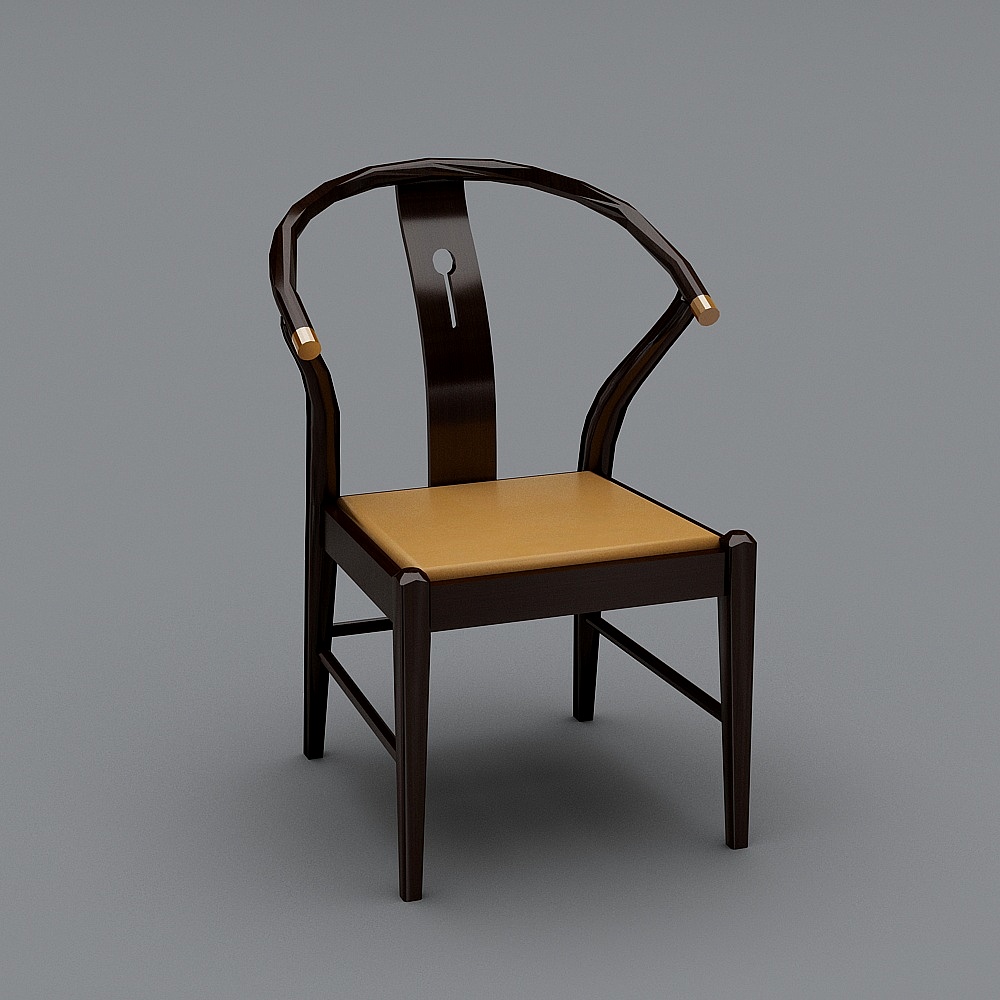 C款餐椅3D模型